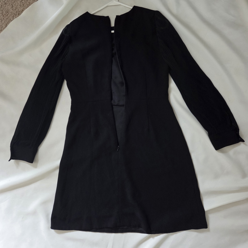 J. Crew Black Long Sleeve Cocktail Dress - Picture 2 of 8